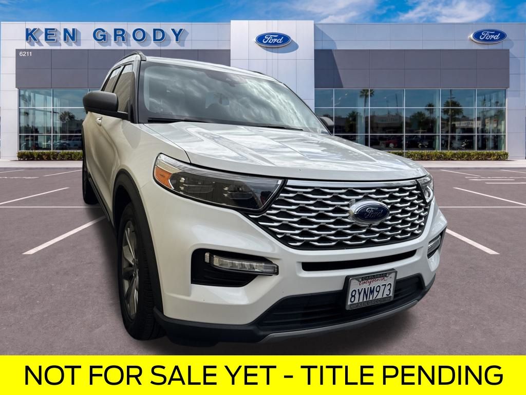 White Metallic 2021 Ford Explorer SUV / Crossover Rear-Wheel Drive Automatic