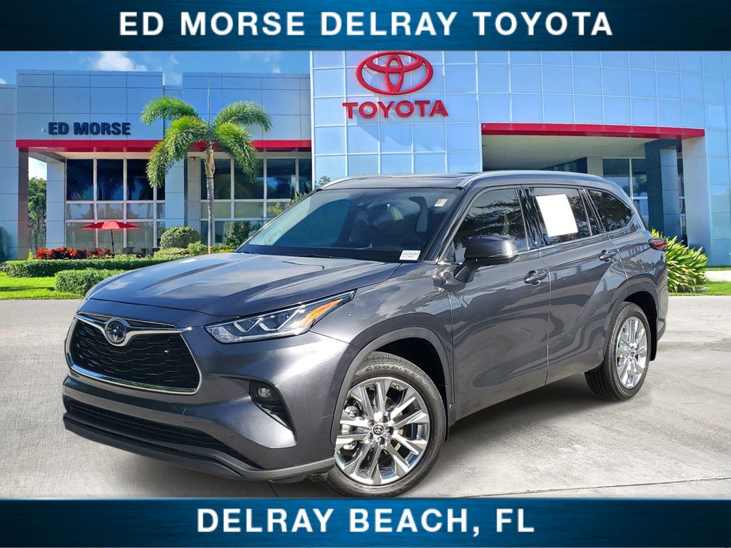 Magnetic Gray Metallic 2024 Toyota Highlander Hybrid Limited FWD SUV / Crossover Front-Wheel Drive Continuously Variable Transmission