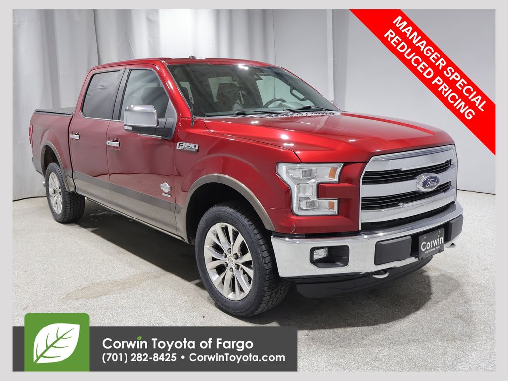 Ruby Red Metallic Tinted Clearcoat 2015 Ford F-150 Pickup Truck Four-Wheel Drive 6-Speed Automatic