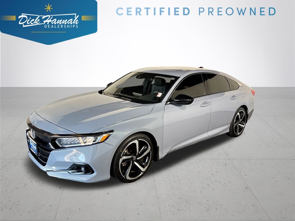 Sonic Gray Pearl 2022 Honda Accord Sport FWD Sedan Front-Wheel Drive Continuously Variable Transmission