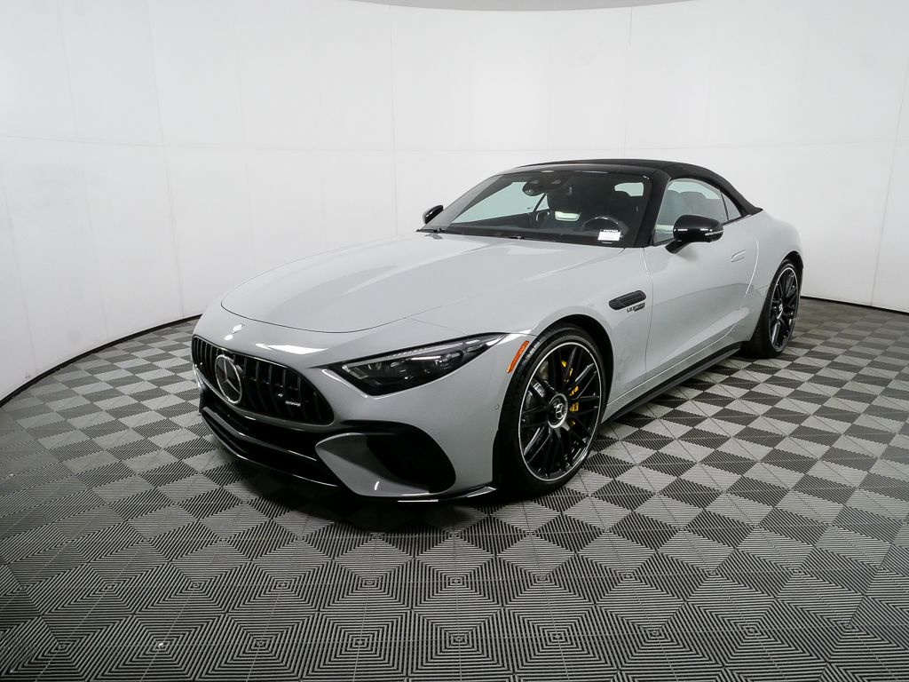 MANUFAKTUR Alpine Gray 2025 Mercedes-Benz SL-Class AMG SL 63 4MATIC Convertible All-Wheel Drive 9-Speed Automatic