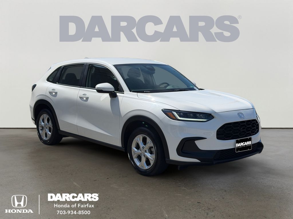 Platinum White Pearl 2024 Honda HR-V SUV / Crossover Front-Wheel Drive Continuously Variable Transmission