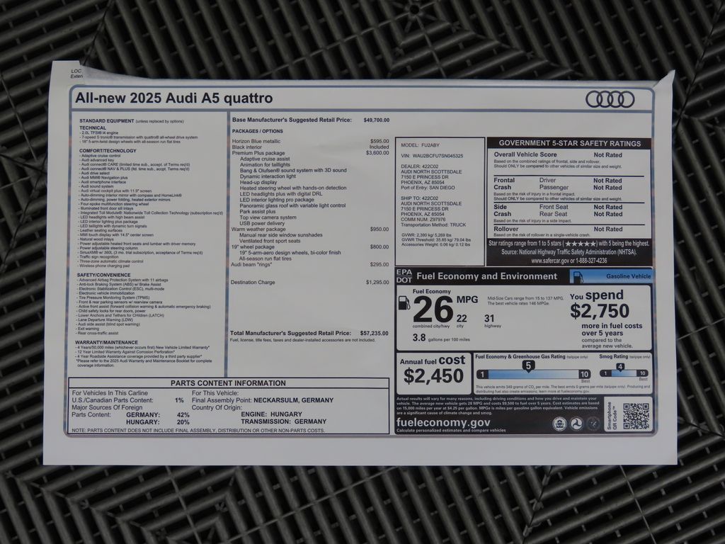 2025 Audi A5  9