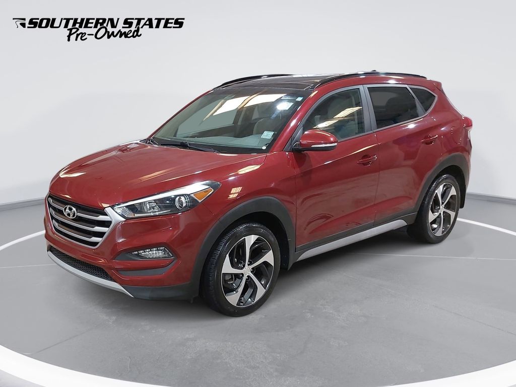 Gemstone Red 2018 Hyundai Tucson 1.6T Value FWD SUV / Crossover Front-Wheel Drive 7-Speed Automatic