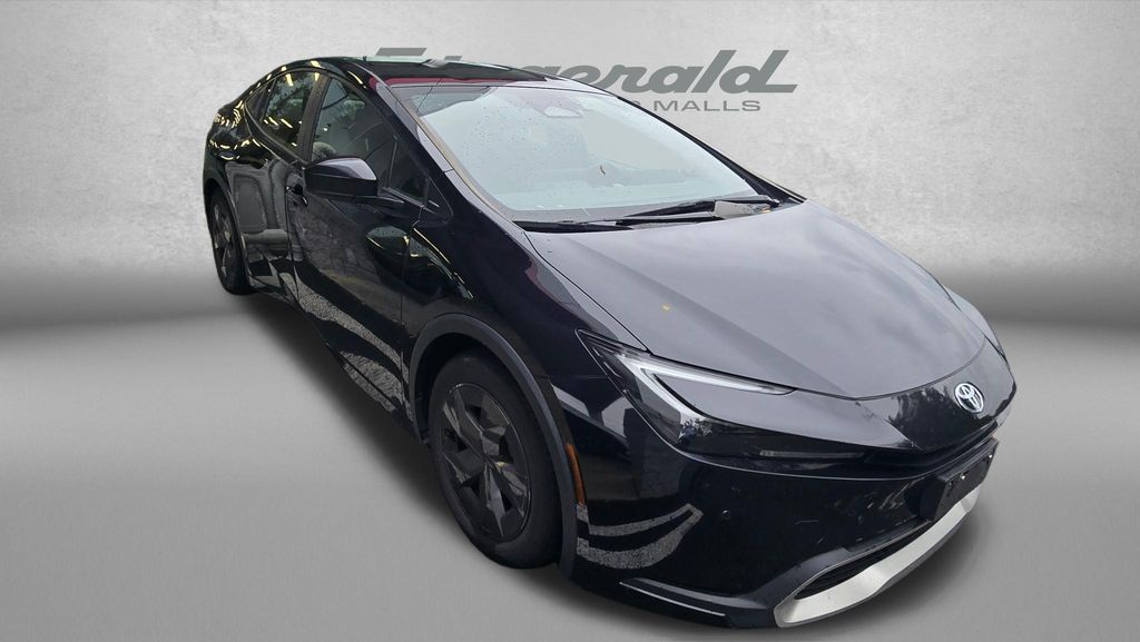 Midnight Black Metallic 2023 Toyota Prius Prime Hatchback Front-Wheel Drive Continuously Variable Transmission