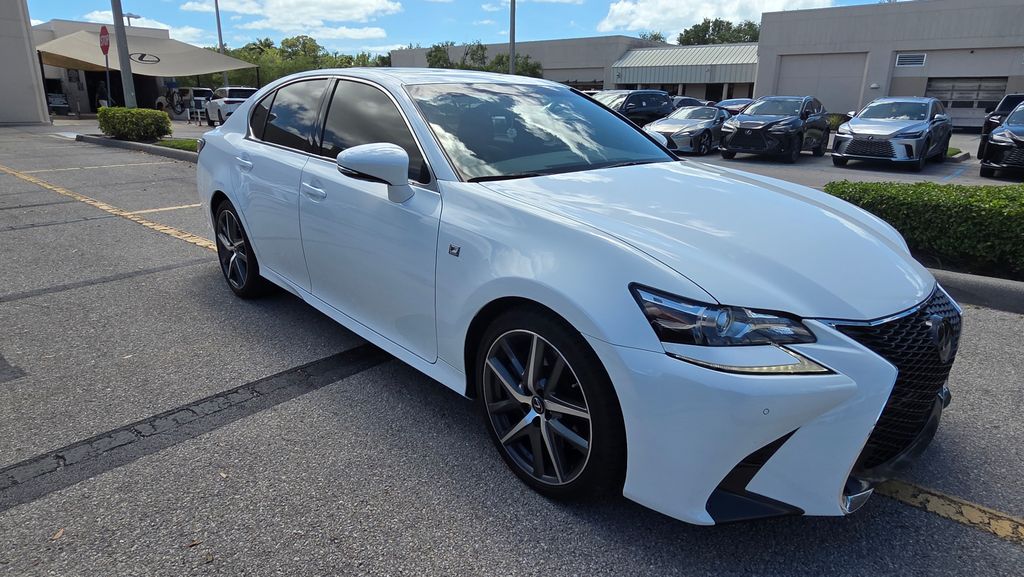 White 2018 Lexus GS 350 F Sport RWD Sedan Rear-Wheel Drive 8-Speed Automatic