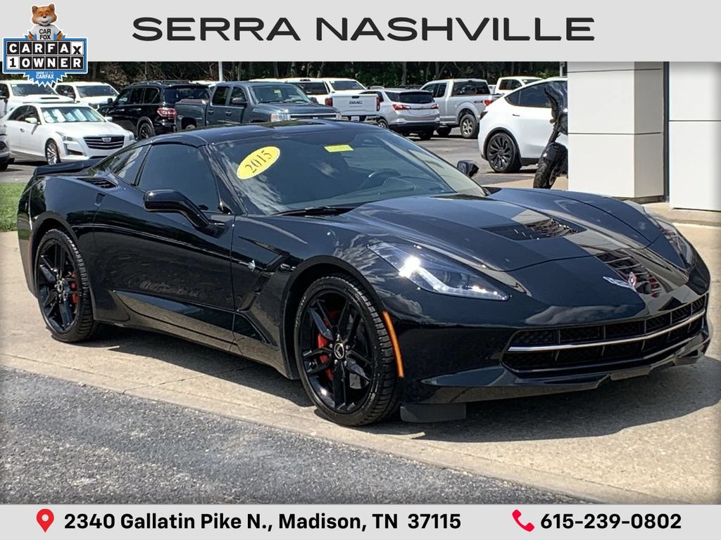 Black 2015 Chevrolet Corvette Coupe Rear-Wheel Drive 8-Speed Automatic