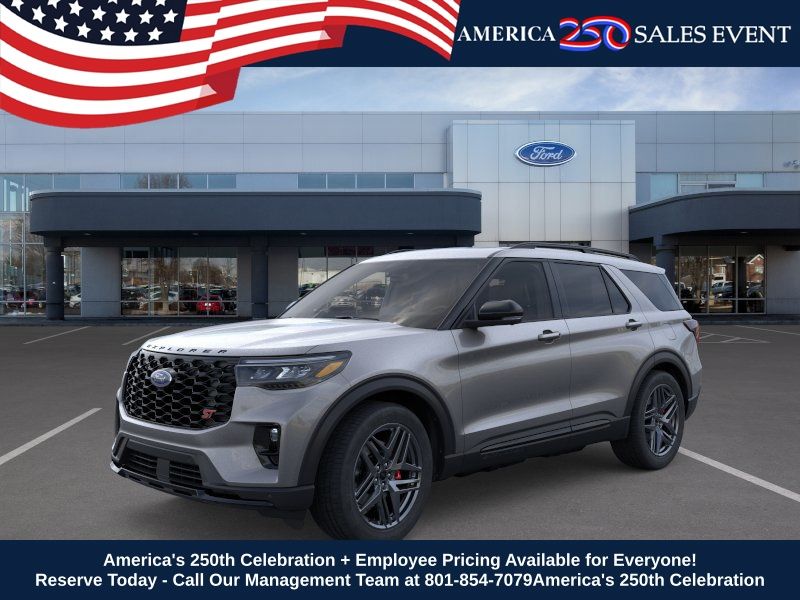 Carbonized Gray Metallic 2026 Ford Explorer SUV / Crossover All-Wheel Drive Automatic