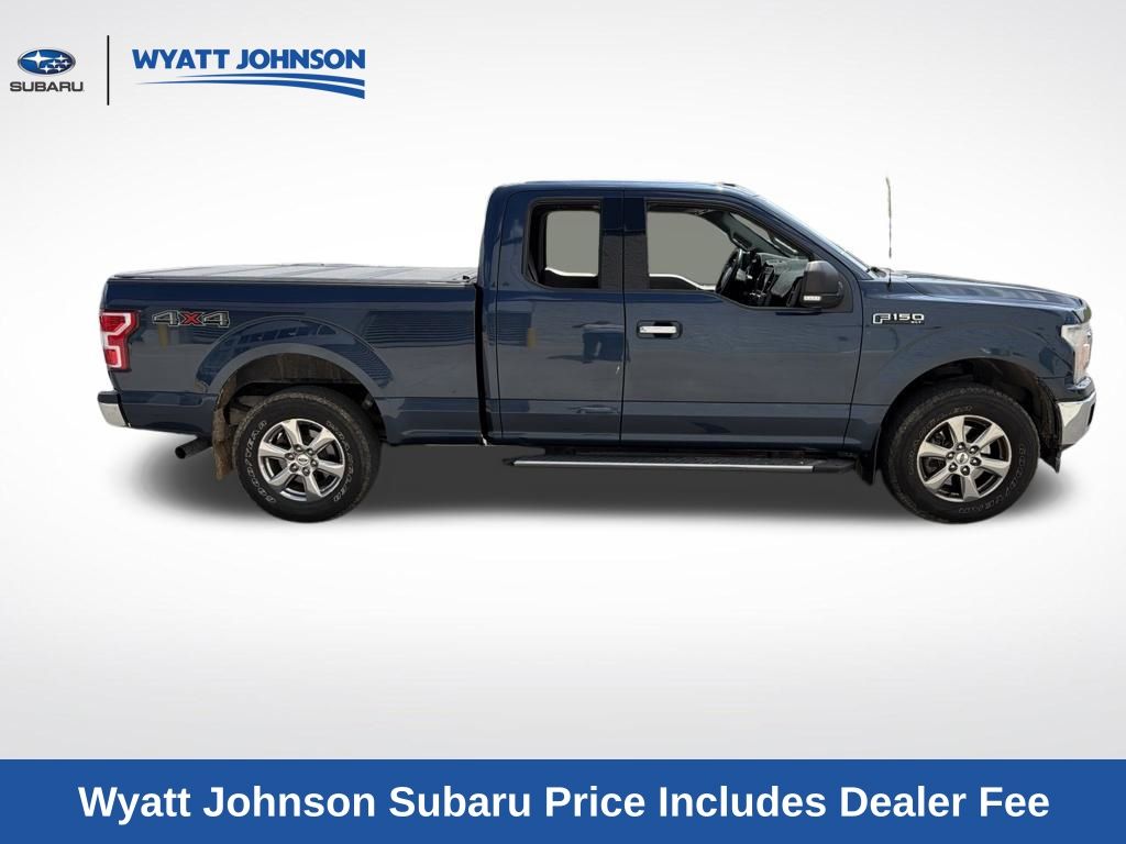 Blue 2018 Ford F-150 Pickup Truck Four-Wheel Drive Automatic