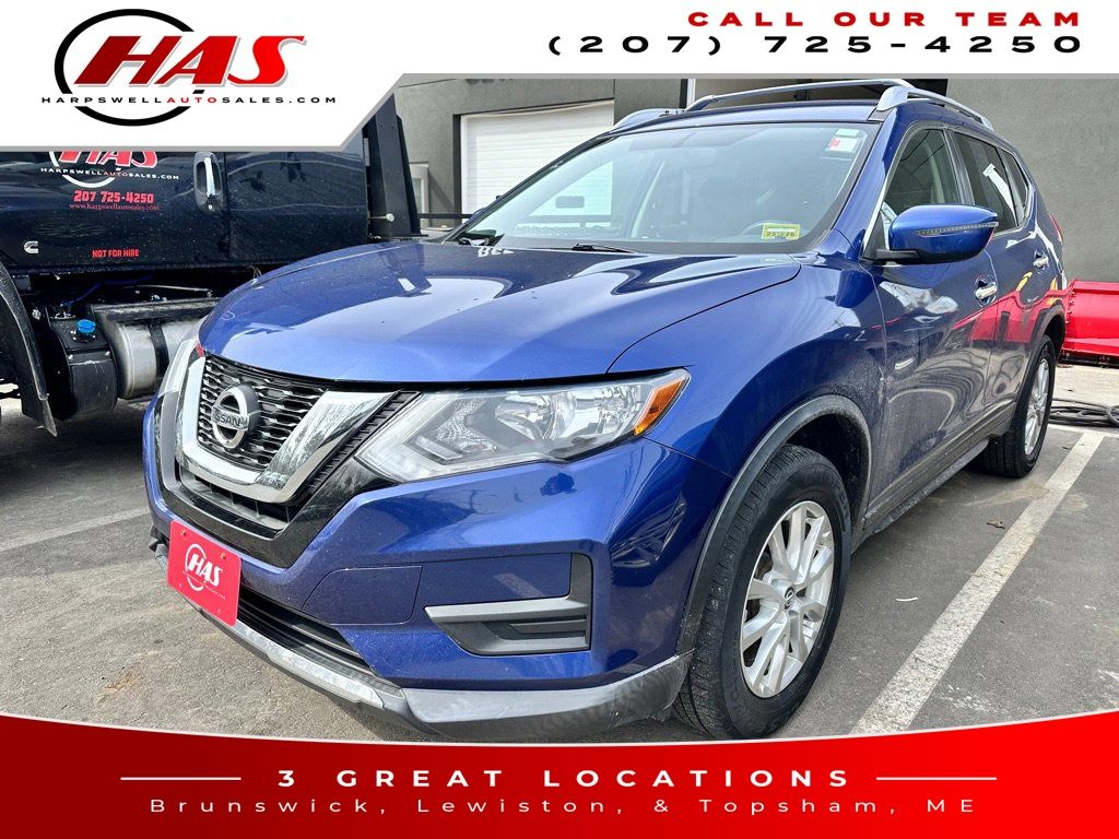 Caspian Blue 2017 Nissan Rogue SV AWD SUV / Crossover All-Wheel Drive Continuously Variable Transmission