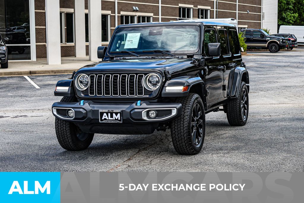 Used 2024 Black Jeep Sahara 4xe image 3