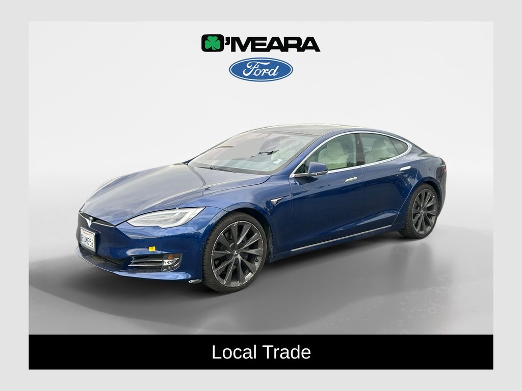 Deep Blue Metallic 2021 Tesla Model S Sedan All-Wheel Drive 1-Speed Automatic