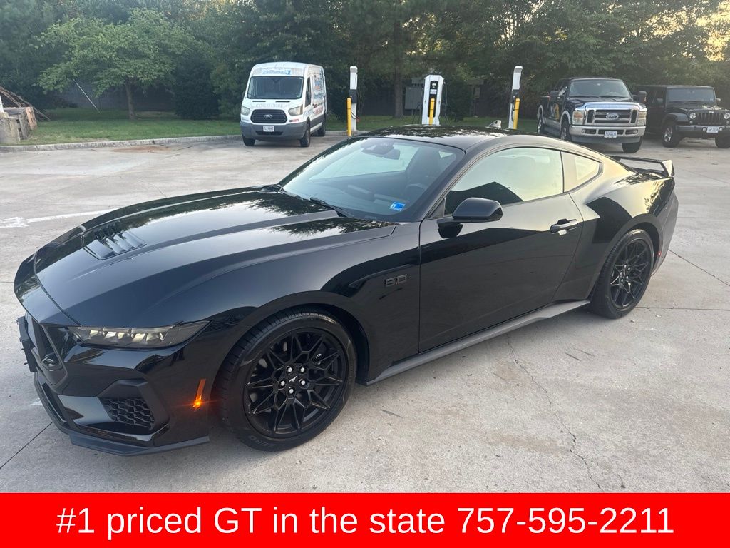 Black Metallic 2024 Ford Mustang Coupe Rear-Wheel Drive 6-Speed Manual