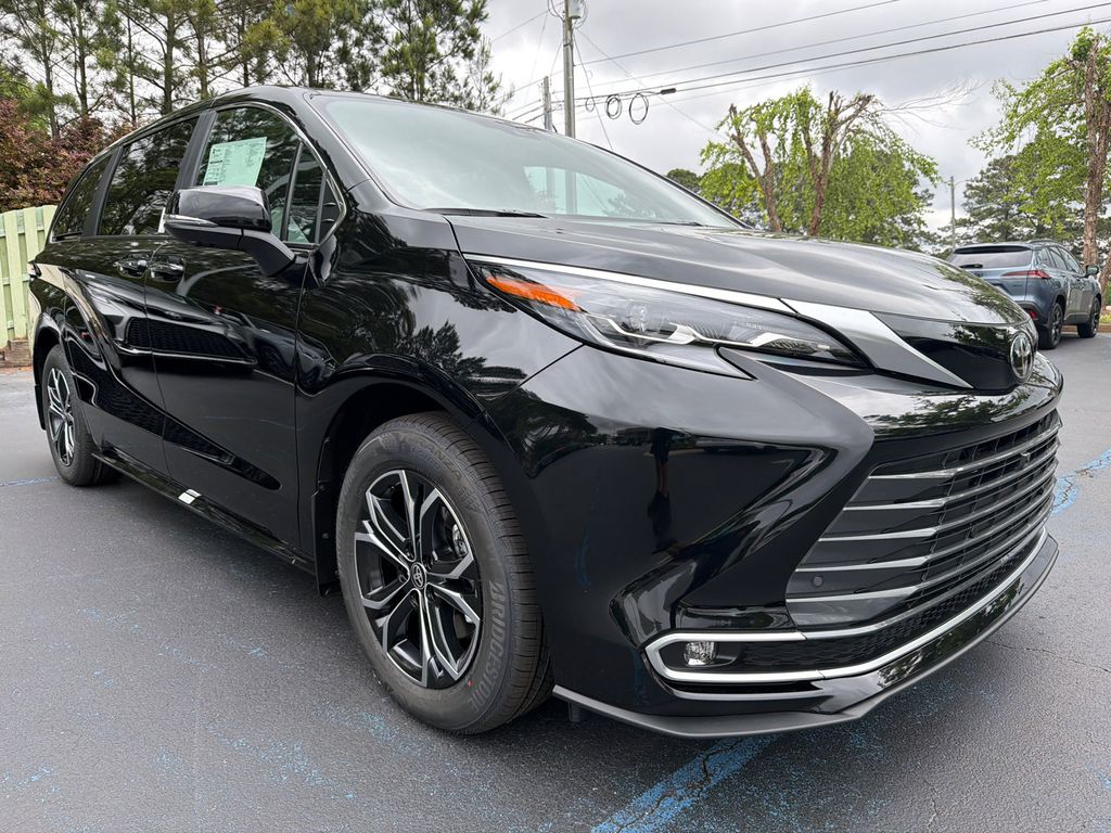 Midnight Black 2026 Toyota Sienna Platinum 7-Passenger AWD Minivan All-Wheel Drive Continuously Variable Transmission