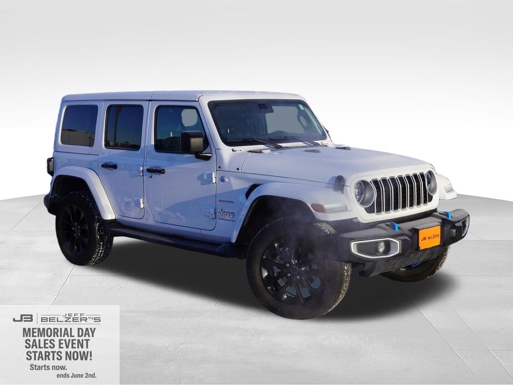Bright White Clearcoat 2024 Jeep Wrangler 4xe Sahara 4WD SUV / Crossover Four-Wheel Drive 8-Speed Automatic