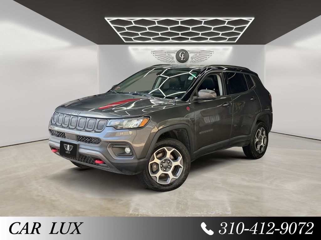 Gray (Granite Crystal Metallic Clearcoat) 2022 Jeep Compass Trailhawk 4WD SUV / Crossover Four-Wheel Drive 9-Speed Automatic