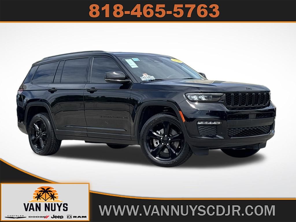 Diamond Black Crystal Pearlcoat 2023 Jeep Grand Cherokee L Limited 4WD SUV / Crossover Four-Wheel Drive 8-Speed Automatic
