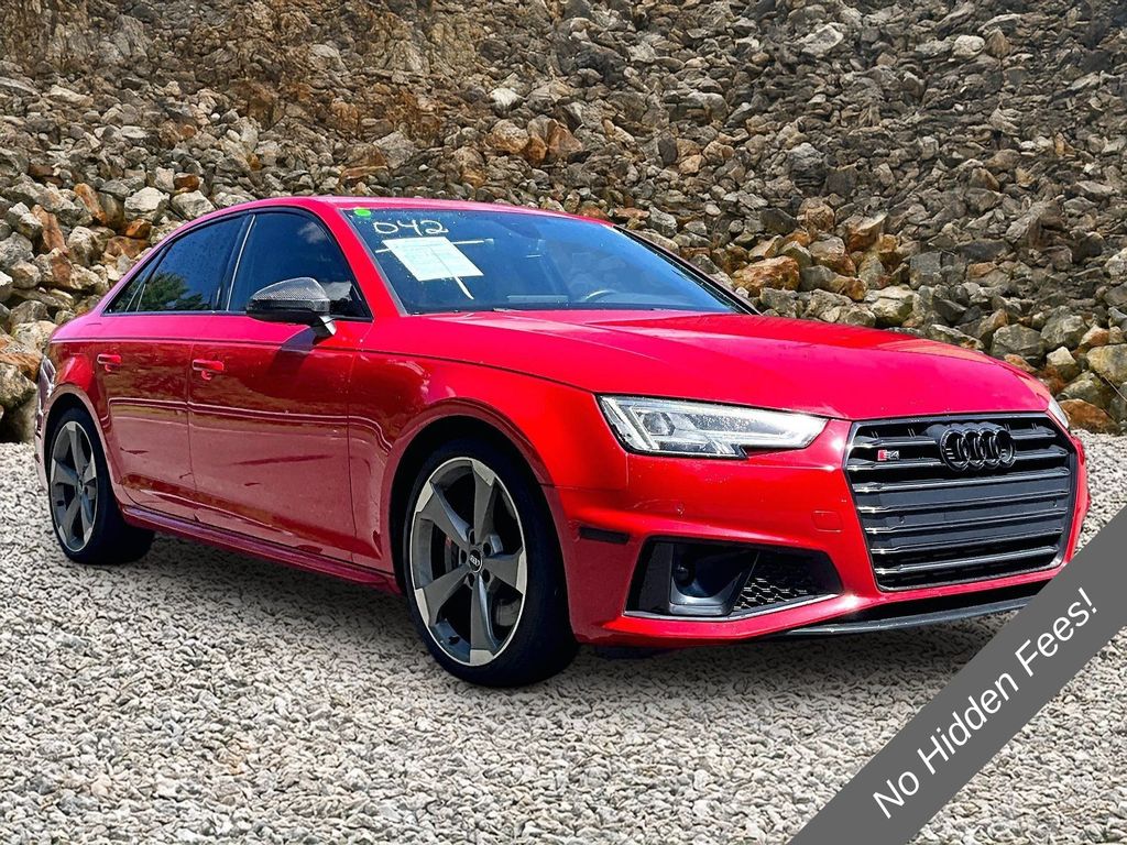 Orange (Tango Red) 2019 Audi S4 Sedan All-Wheel Drive 8-Speed Automatic
