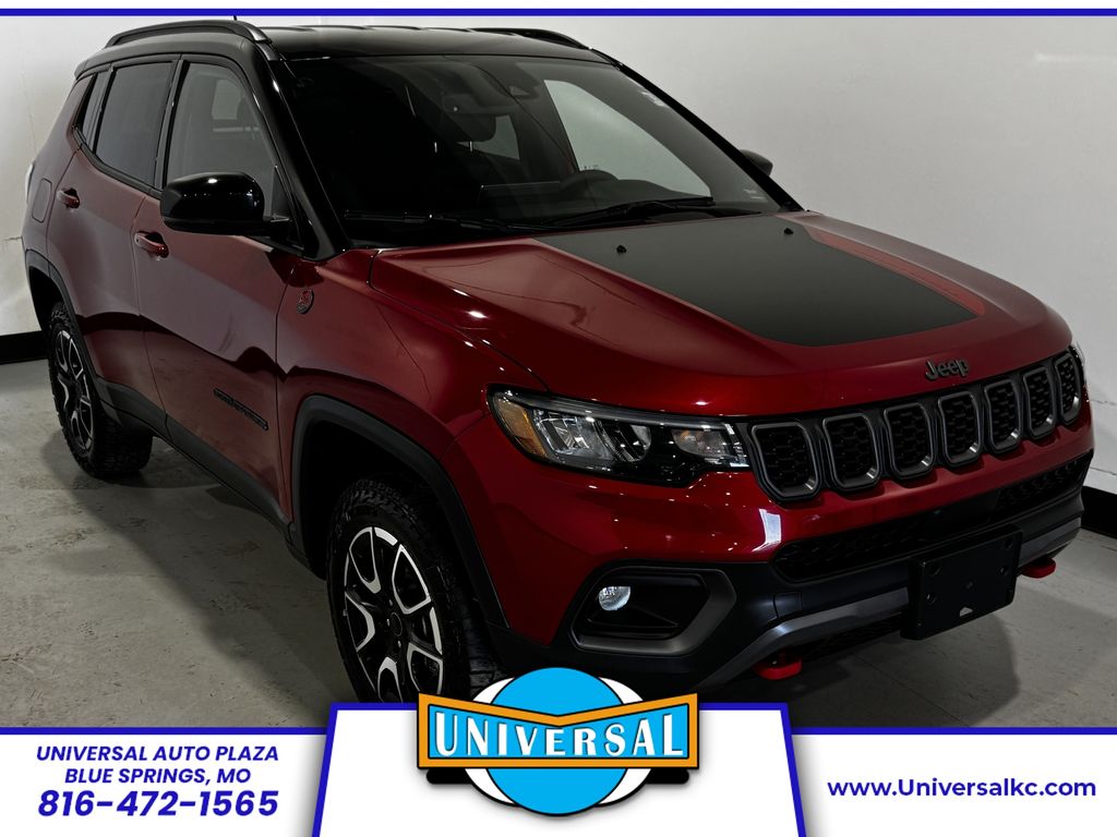 Red Hot Pearlcoat 2025 Jeep Compass SUV / Crossover Four-Wheel Drive 8-Speed Automatic