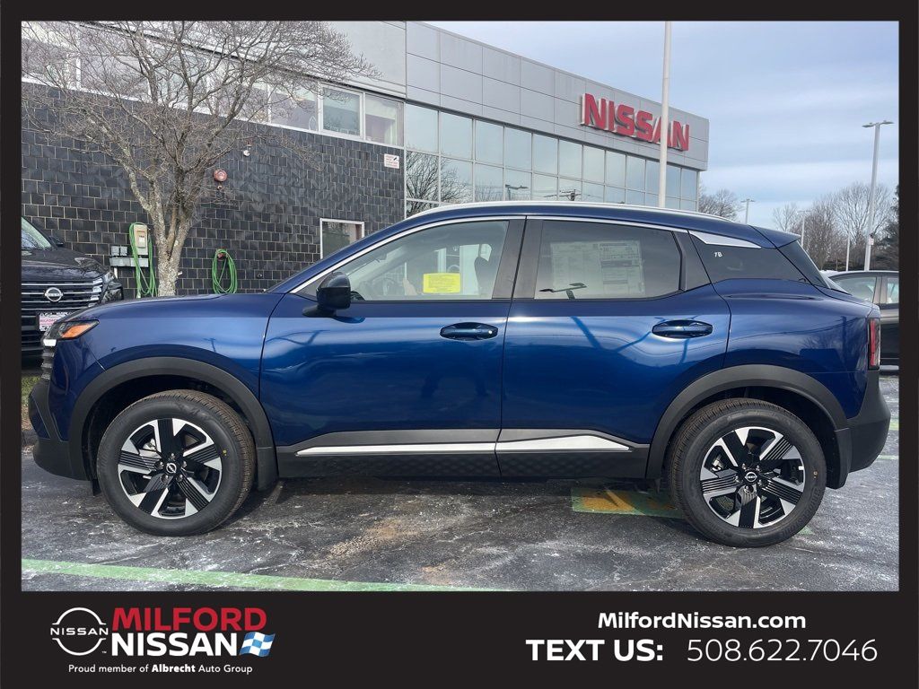 Deep Blue Pearl 2025 Nissan Kicks SV AWD SUV / Crossover All-Wheel Drive Continuously Variable Transmission