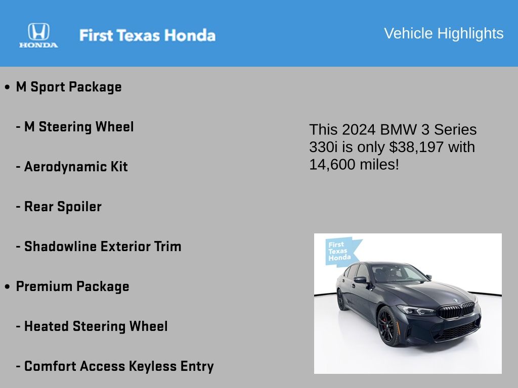 2024 Bmw 3 Series  330i In Austin, Texas
