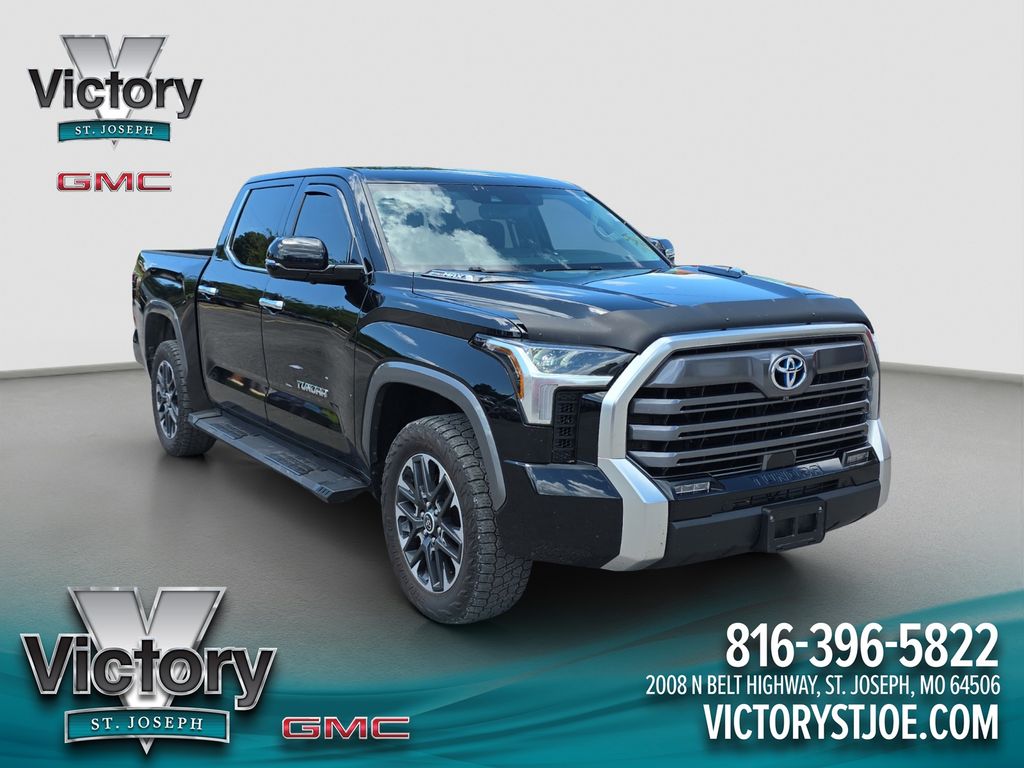 Midnight Black Metallic 2024 Toyota Tundra Hybrid Pickup Truck Four-Wheel Drive Automatic
