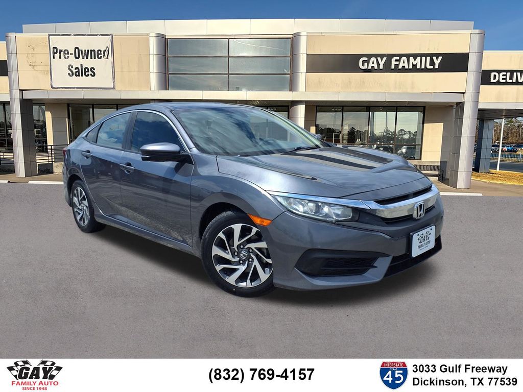 2018 Honda Civic Gris Sedán Tracción delantera Transmisión variable continua