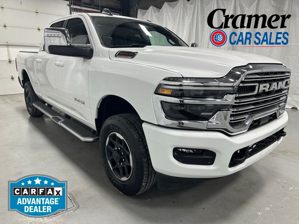 Bright White Clearcoat 2025 RAM 2500 Pickup Truck Four-Wheel Drive 8-Speed Automatic