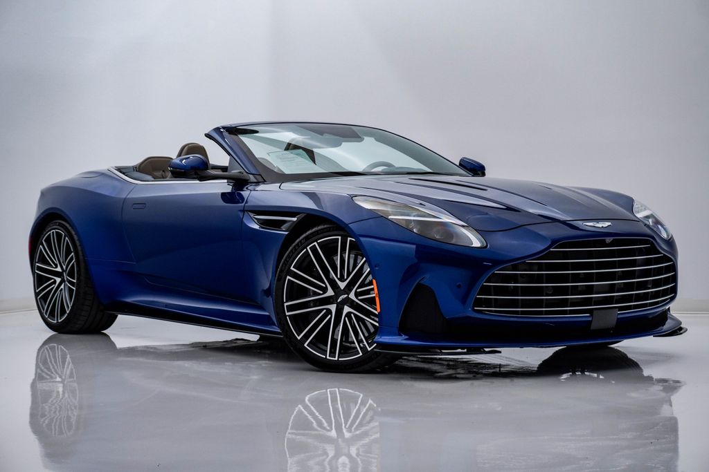 Q Ion Blue 2024 Aston Martin DB12 Volante Convertible RWD Convertible Rear-Wheel Drive 8-Speed Automatic