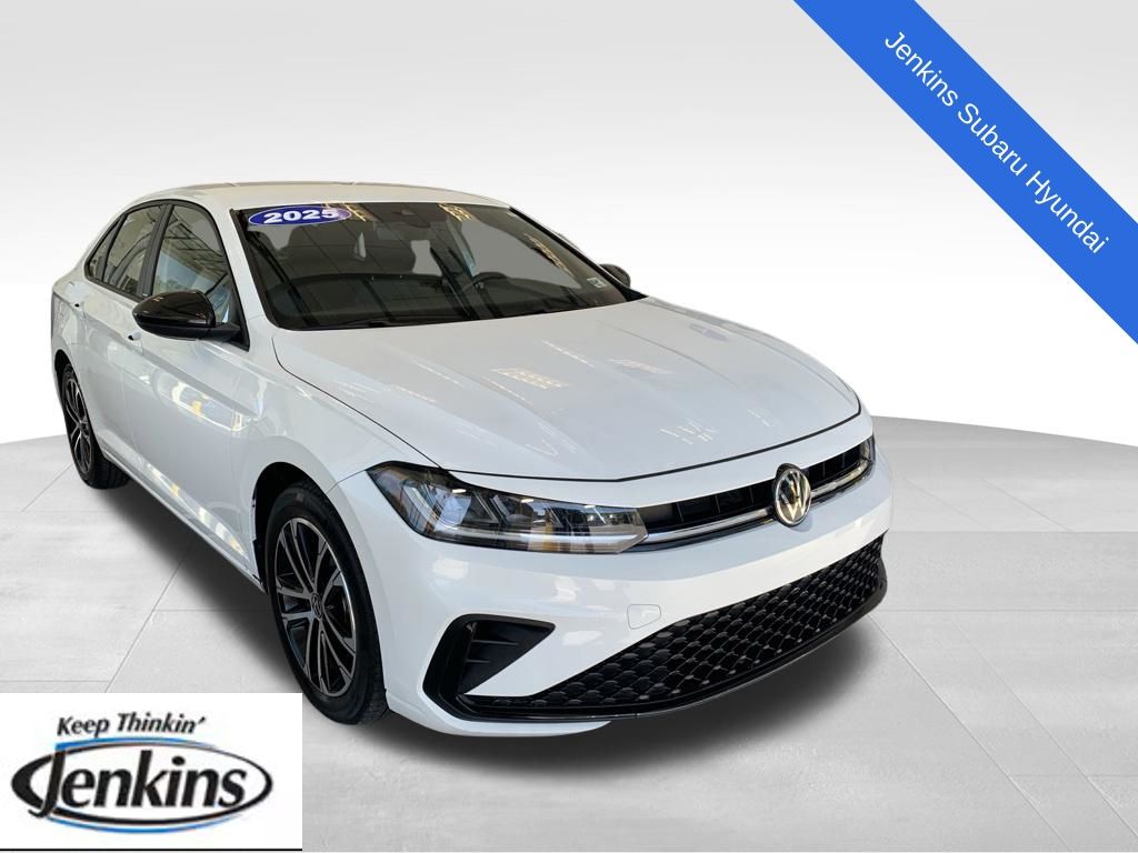 Opal White Pearl 2025 Volkswagen Jetta Sedan Front-Wheel Drive 8-Speed Automatic