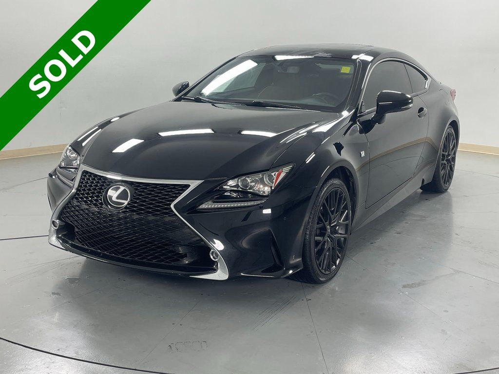 Black (Obsidian) 2017 Lexus RC 300 AWD Coupe All-Wheel Drive 6-Speed Automatic