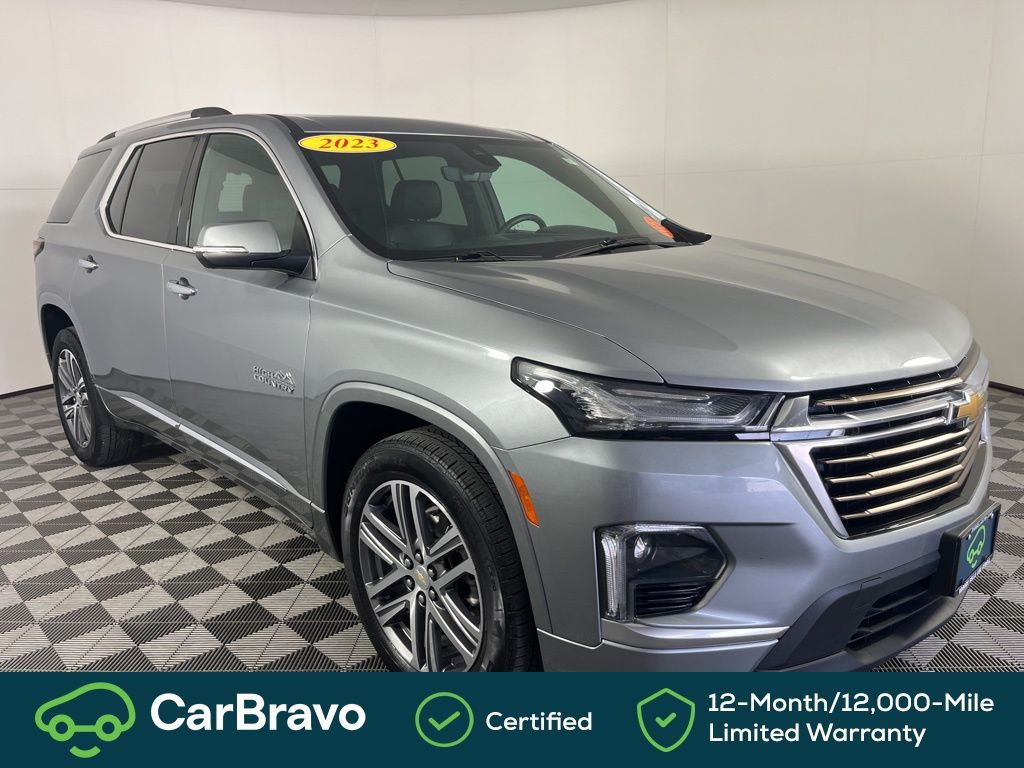 Sterling Gray Metallic 2023 Chevrolet Traverse High Country AWD SUV / Crossover Four-Wheel Drive 9-Speed Automatic