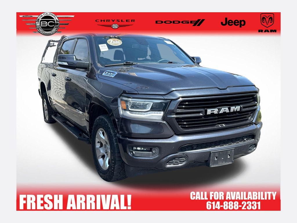 Gray (Maximum Steel Metallic Clearcoat) 2019 RAM 1500 Big Horn Crew Cab 4WD Pickup Truck Four-Wheel Drive 8-Speed Automatic