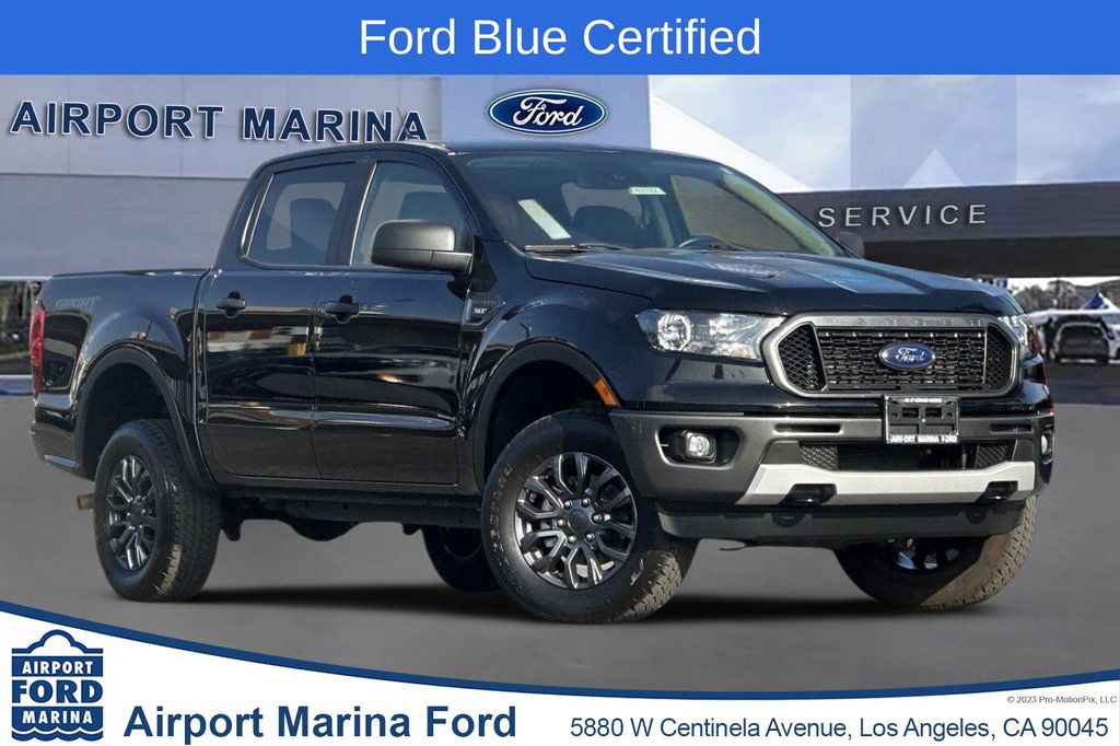 Shadow Black 2023 Ford Ranger XLT SuperCrew 4WD Pickup Truck Four-Wheel Drive Automatic