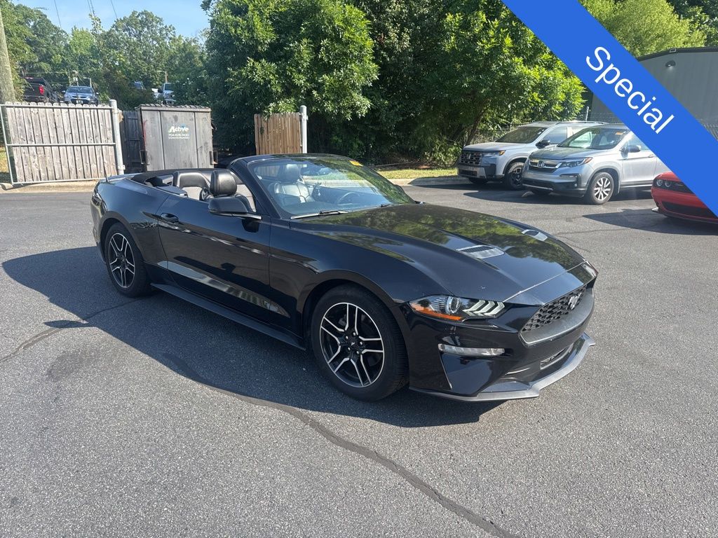 Shadow Black 2020 Ford Mustang EcoBoost Premium Convertible RWD Convertible Rear-Wheel Drive Automatic