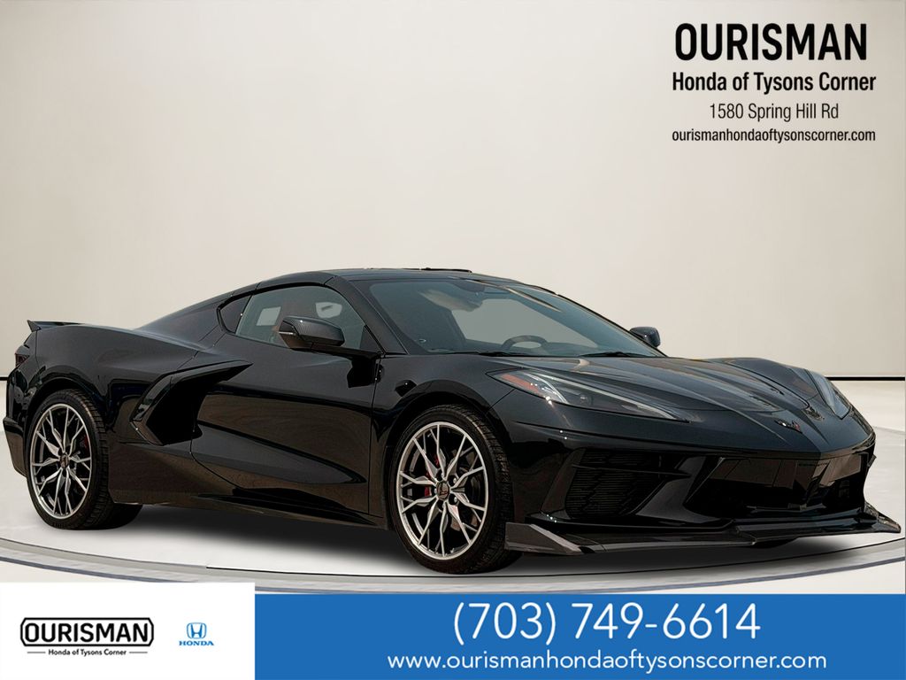 Black 2025 Chevrolet Corvette Coupe Rear-Wheel Drive 8-Speed Dual Clutch