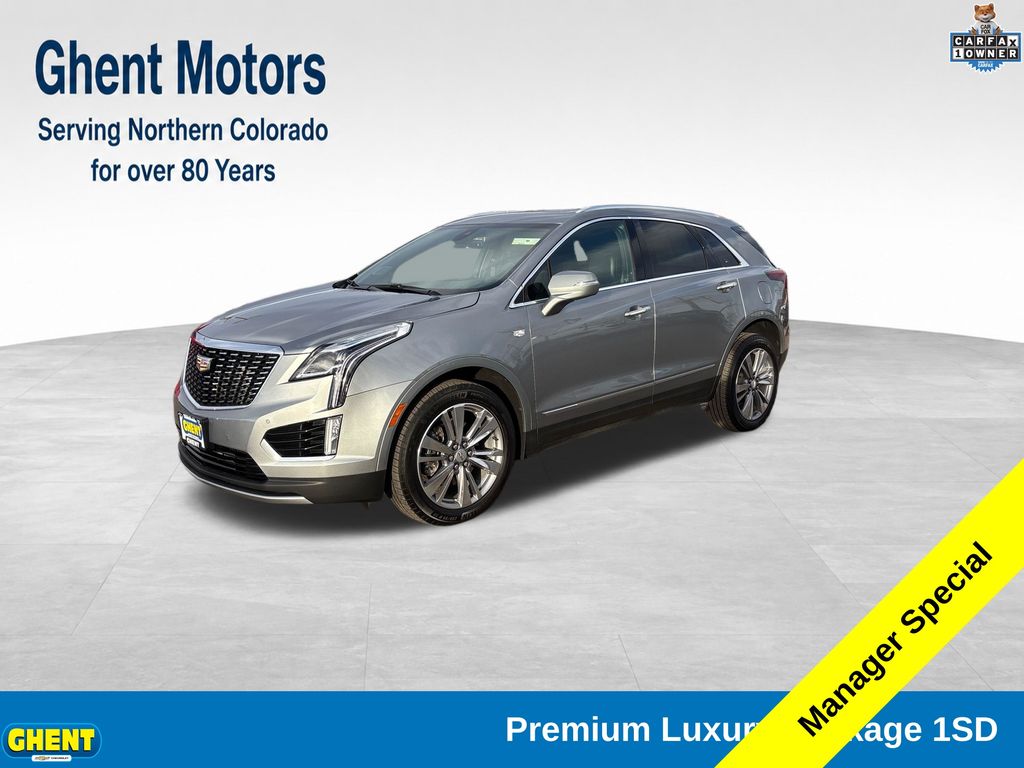 Argent Silver Metallic 2025 Cadillac XT5 Premium Luxury AWD SUV / Crossover Four-Wheel Drive 9-Speed Automatic