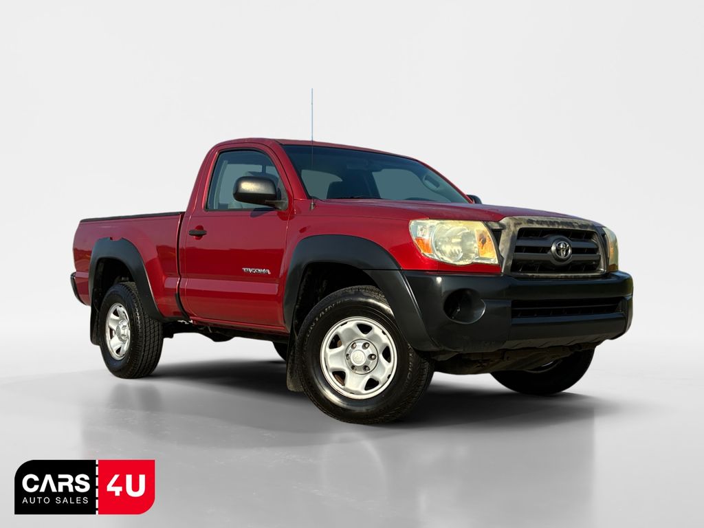 Red 2010 Toyota Tacoma Pickup Truck Four-Wheel Drive 5-Speed Manual Overdrive