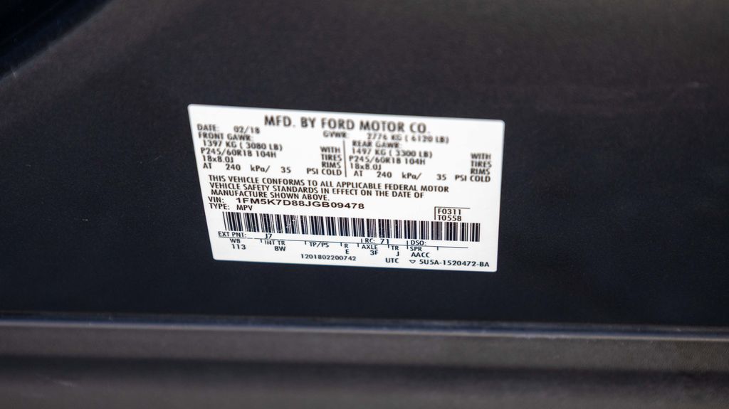 Used 2018 Ford Explorer XLT 4D Sport Utility