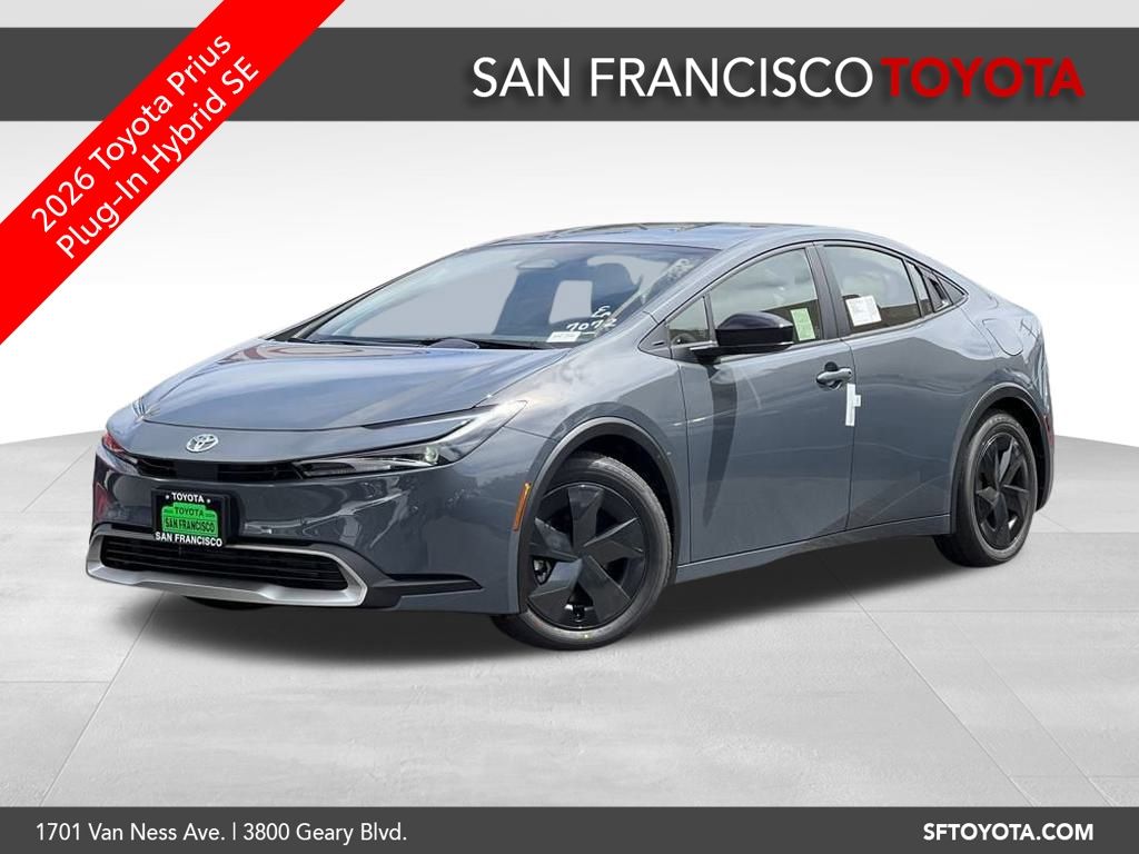 Gray 2026 Toyota Prius Plug-In Hybrid Hatchback Front-Wheel Drive Continuously Variable Transmission