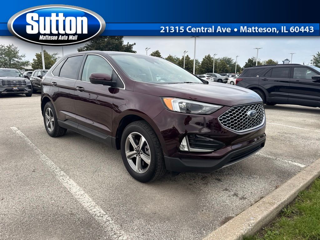 Red (Burgundy) 2023 Ford Edge SUV / Crossover All-Wheel Drive 8-Speed Automatic