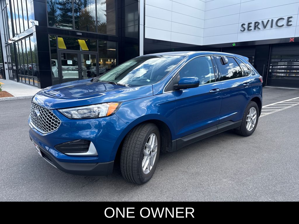 Atlas Blue Metallic 2024 Ford Edge SUV / Crossover All-Wheel Drive 8-Speed Automatic