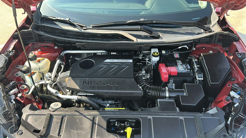 2025 Nissan Rogue SV Red at South Houston Nissan