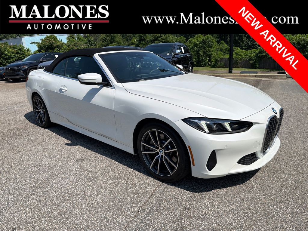 Mineral White Metallic 2025 BMW 4 Series Convertible Rear-Wheel Drive 8-Speed Automatic