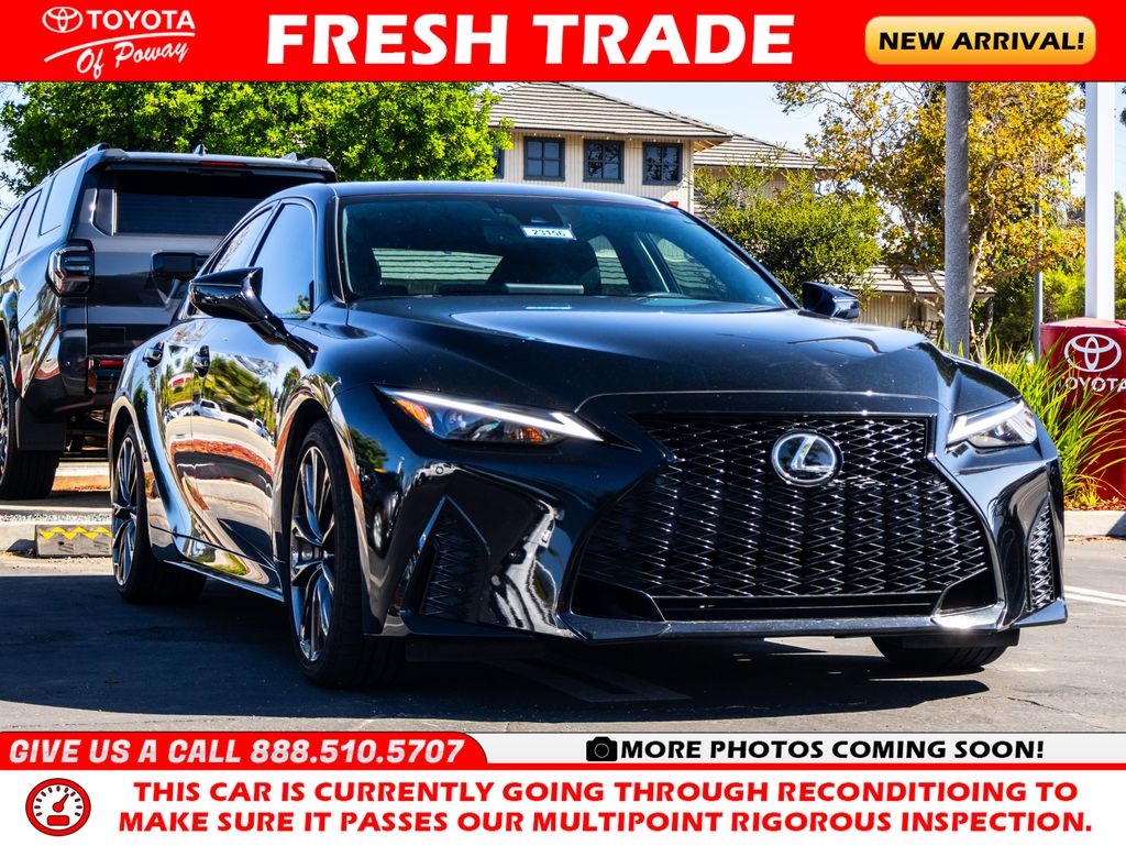 Black (Caviar) 2023 Lexus IS Sedan Rear-Wheel Drive 8-Speed Automatic