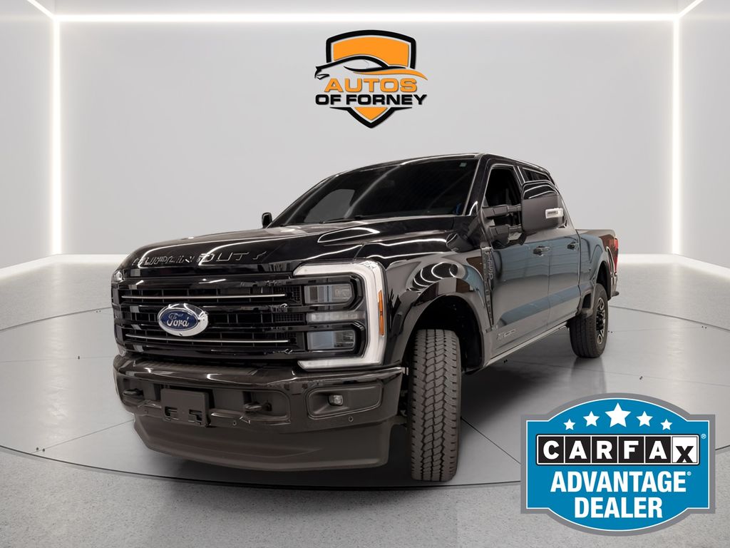 Black Metallic 2025 Ford F-250 Super Duty Platinum Crew Cab 4WD Pickup Truck Four-Wheel Drive Automatic