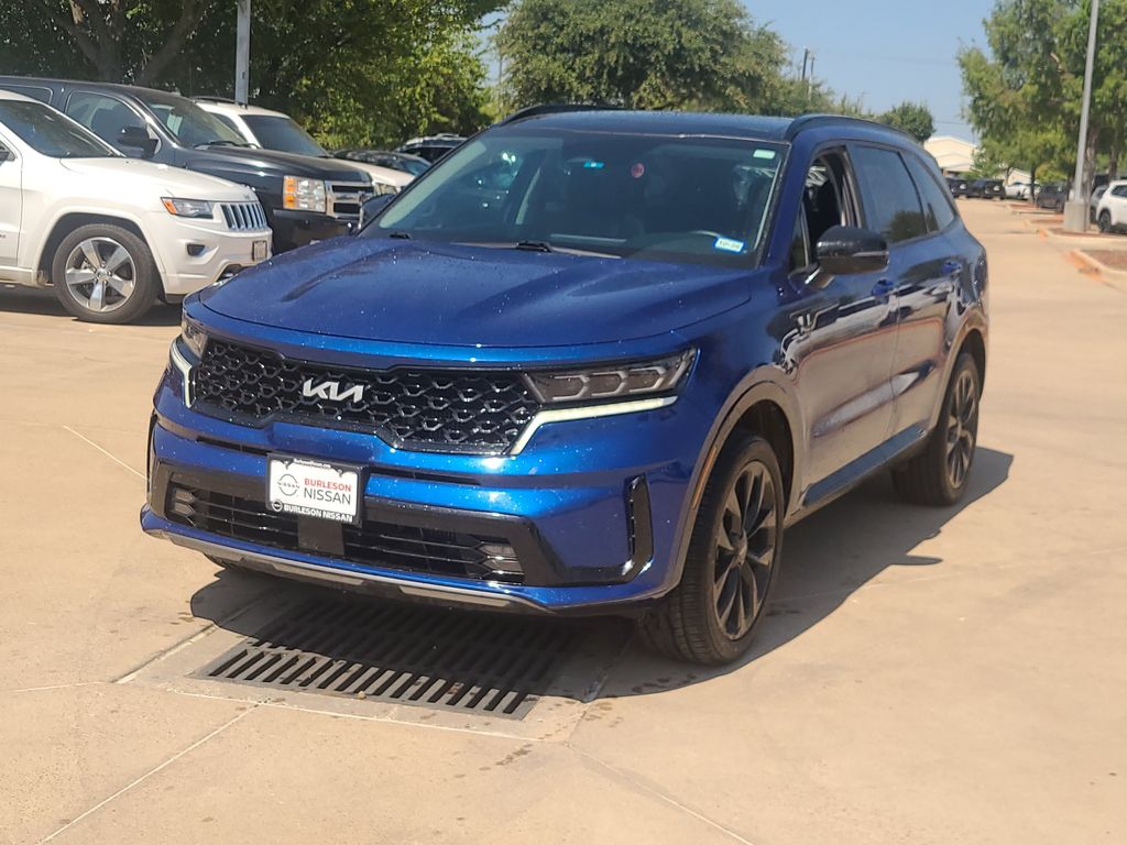 Sapphire Blue 2022 Kia Sorento SUV / Crossover All-Wheel Drive 8-Speed Dual Clutch