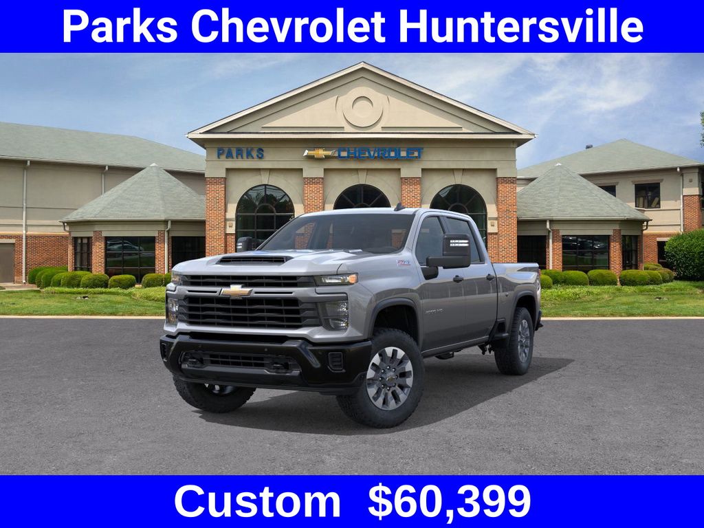 Sterling Gray Metallic 2026 Chevrolet Silverado 2500HD Custom Crew Cab 4WD Pickup Truck Four-Wheel Drive Automatic