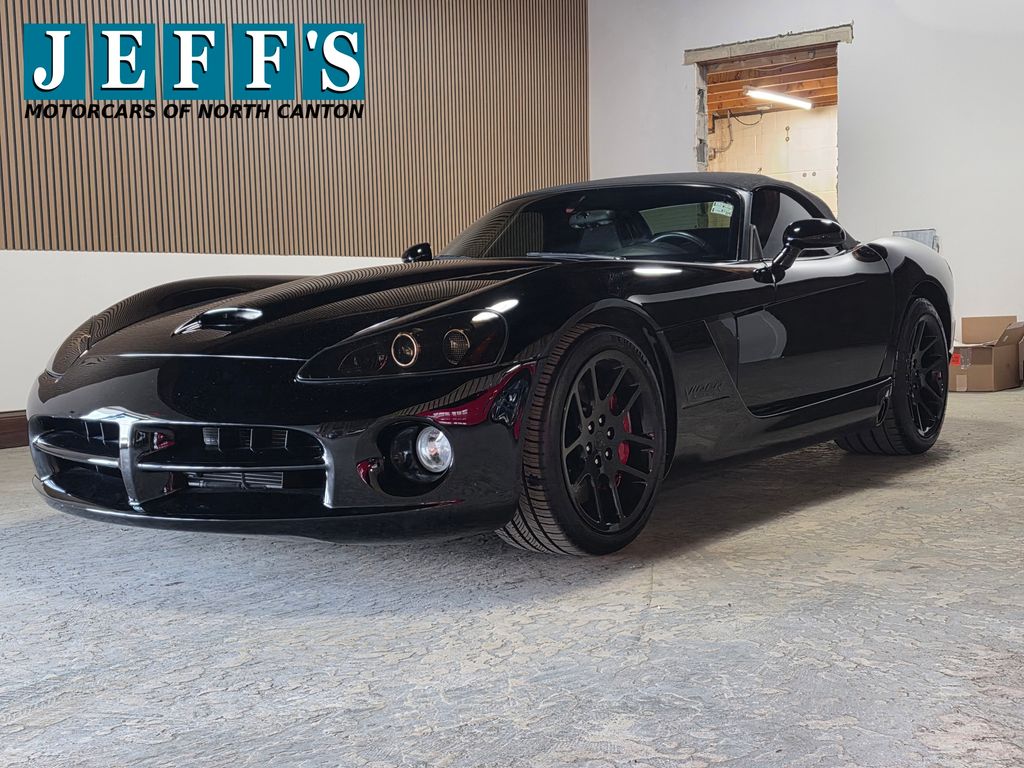 Viper Black Clearcoat/Black Soft Top 2004 Dodge Viper SRT10 Roadster RWD Convertible Rear-Wheel Drive 6-Speed Manual
