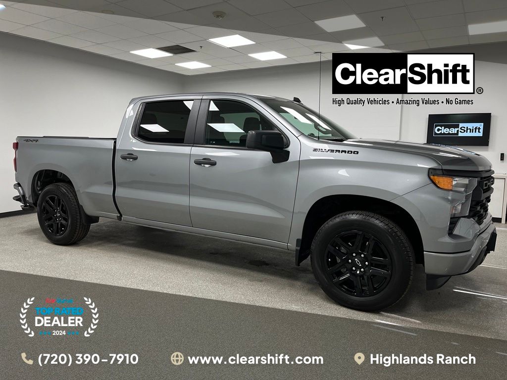 Sterling Gray Metallic 2024 Chevrolet Silverado 1500 Pickup Truck Four-Wheel Drive 8-Speed Automatic